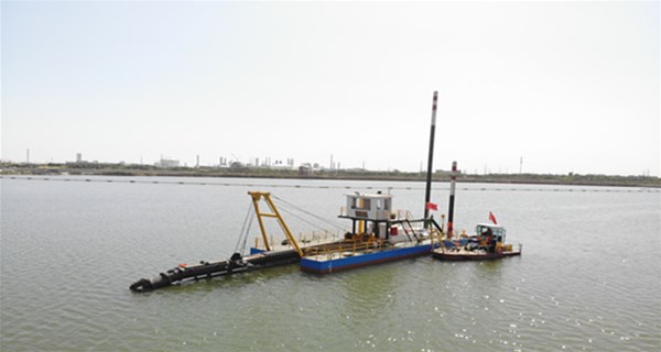 山東金銳船舶建造的10寸絞吸式挖泥船天津大港區(qū)水庫(kù)清淤治理項(xiàng)目
